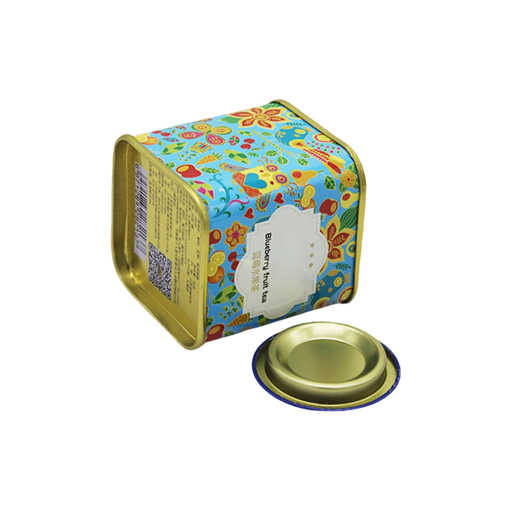 Square tin box