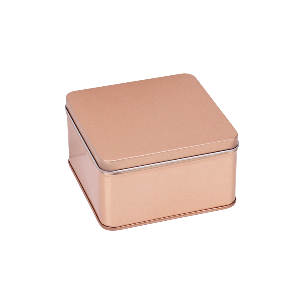 Square tin box