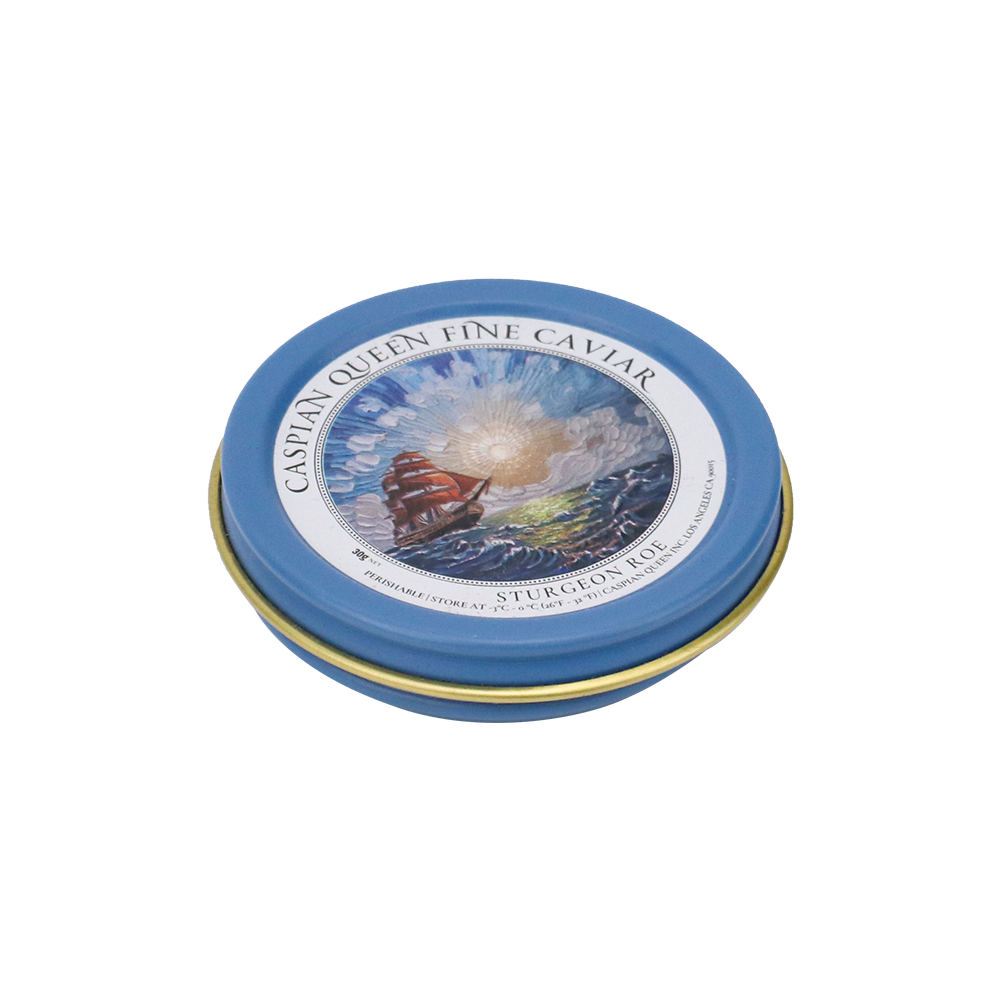 Caviar tin box